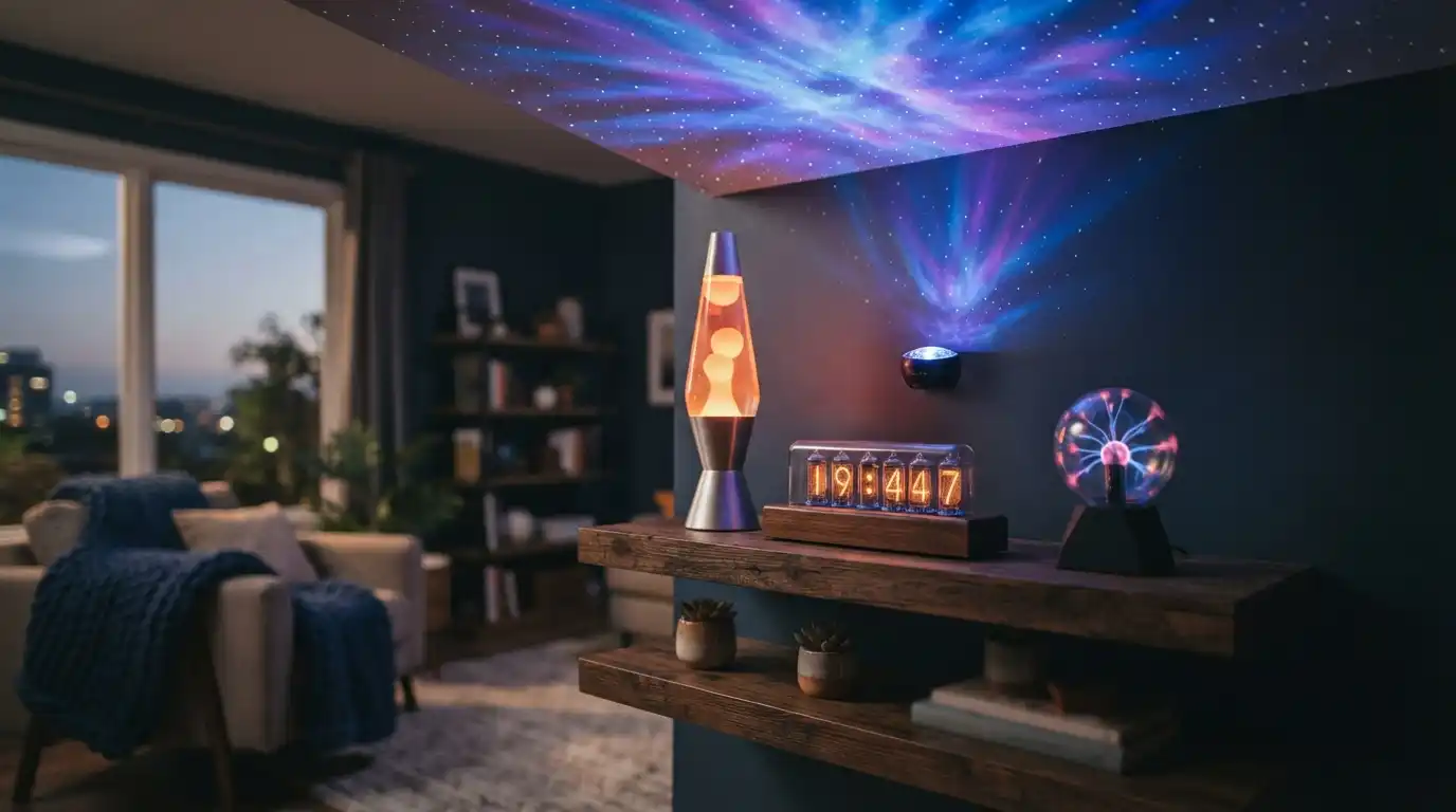 category-hero Galaktikas, astronauta un raķetes projektors